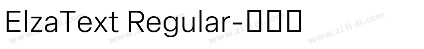 ElzaText Regular字体转换